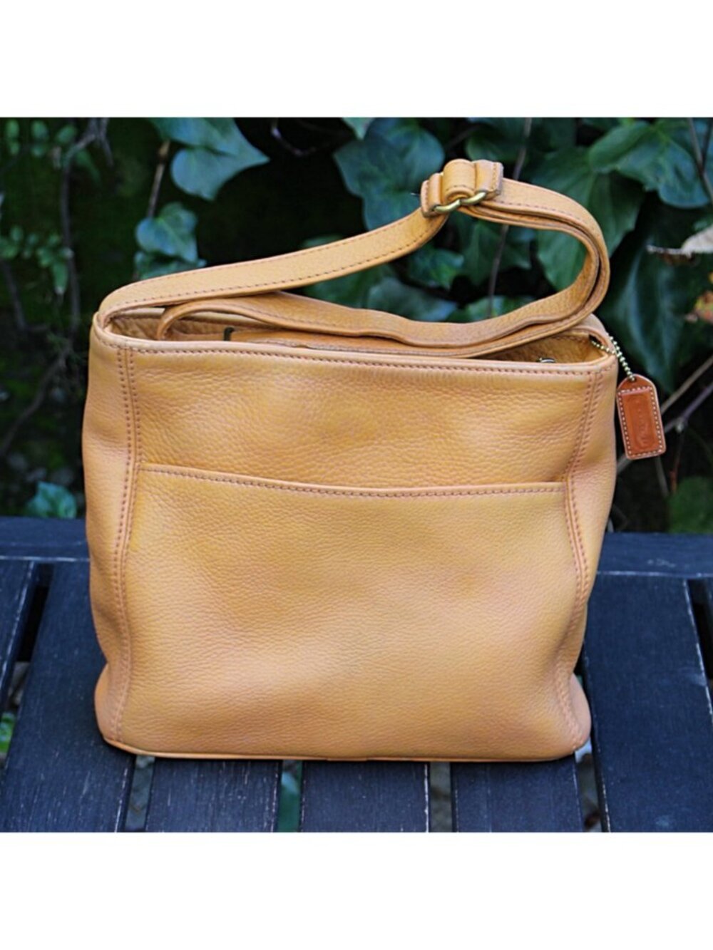 Coach Vintage - Sonoma Pocket Zip Natural Grain Bag 4924 -Marigold - Costa Rica